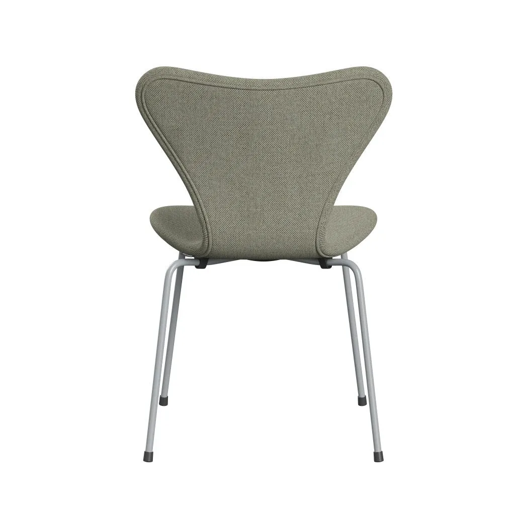 Fritz Hansen Series 7™ Chair Full Upholstery, Silver Grey/Re Wool Lime Green/Natural