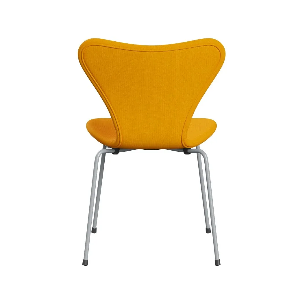 Fritz Hansen Series 7™ Chair Full Upholstery, Silver Grey/Tonus Yellow Orange