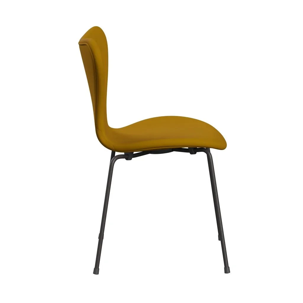 Fritz Hansen Series 7™ Chair Full Upholstery, Warm Graphite/Comfort Yellow (C62004)