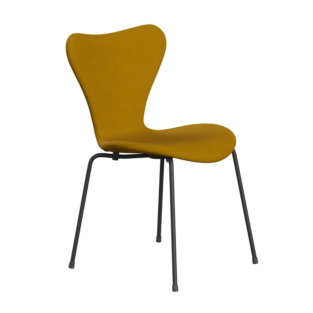 Fritz Hansen Series 7™ Chair Full Upholstery, Warm Graphite/Comfort Yellow (C62004)