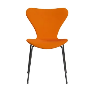 Fritz Hansen Series 7™ Chair Full Upholstery, Warm Graphite/Divina Orange Dark