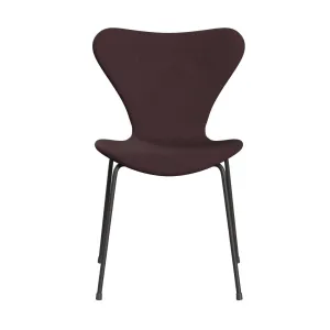 Fritz Hansen Series 7™ Chair Full Upholstery, Warm Graphite/Fiord Burgundy