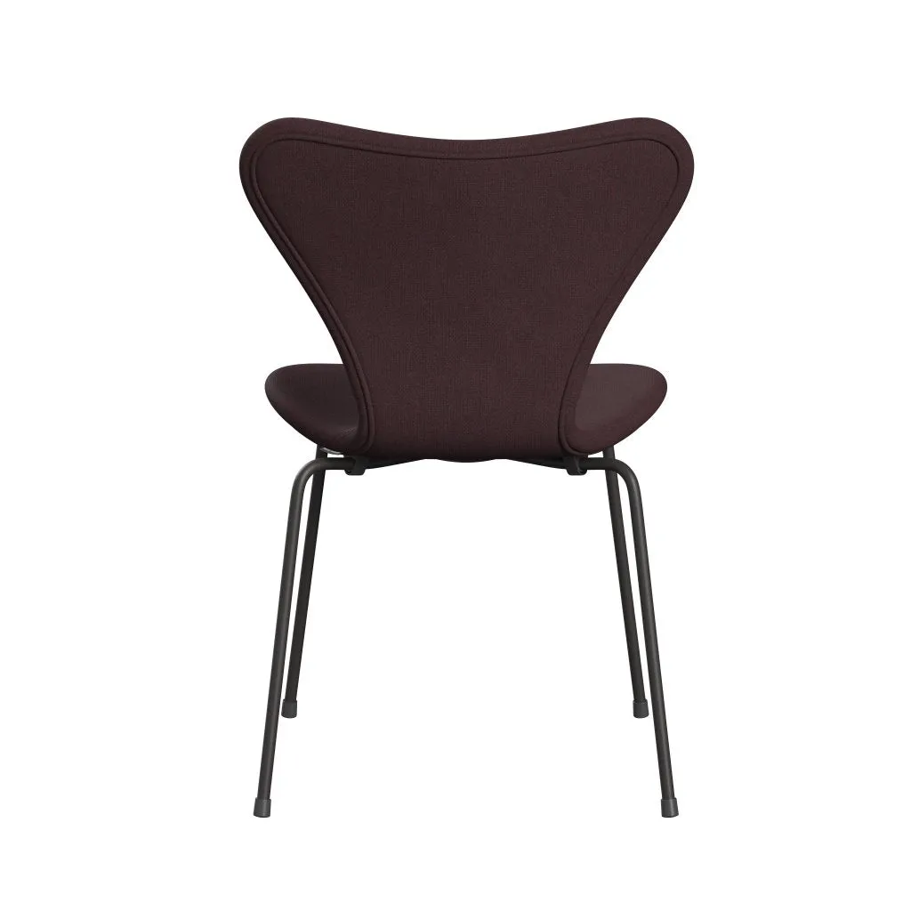 Fritz Hansen Series 7™ Chair Full Upholstery, Warm Graphite/Fiord Burgundy