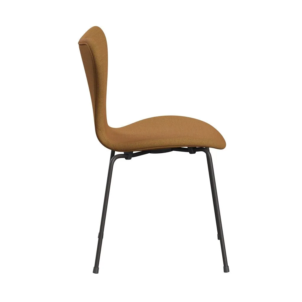 Fritz Hansen Series 7™ Chair Full Upholstery, Warm Graphite/Fiord Orange