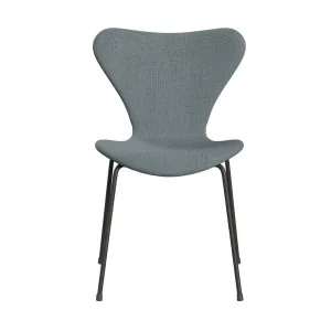 Fritz Hansen Series 7™ Chair Full Upholstery, Warm Graphite/Re Wool Light Blue/Natural