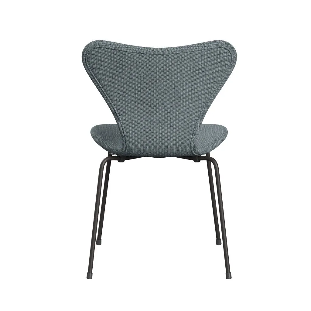 Fritz Hansen Series 7™ Chair Full Upholstery, Warm Graphite/Re Wool Light Blue/Natural