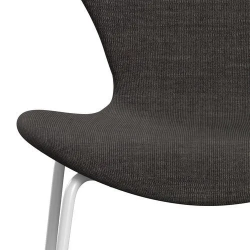 Fritz Hansen Series 7™ Chair Full Upholstery, White/Canvas Dark Grey