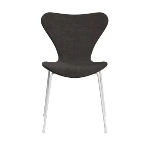 Fritz Hansen Series 7™ Chair Full Upholstery, White/Canvas Dark Grey