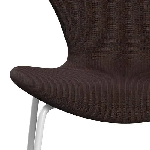 Fritz Hansen Series 7™ Chair Full Upholstery, White/Canvas Grey Ocean