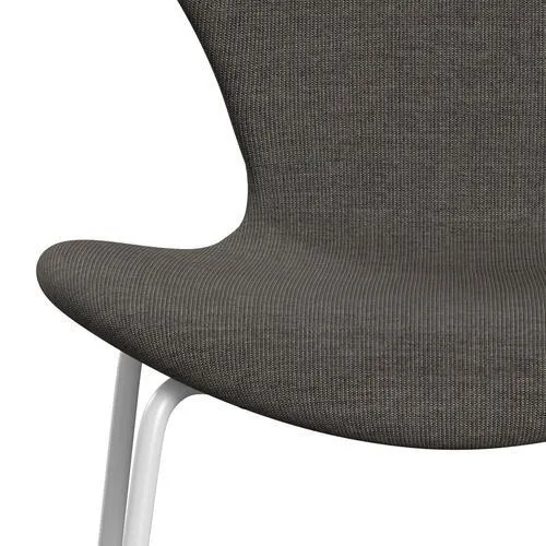 Fritz Hansen Series 7™ Chair Full Upholstery, White/Canvas Grey