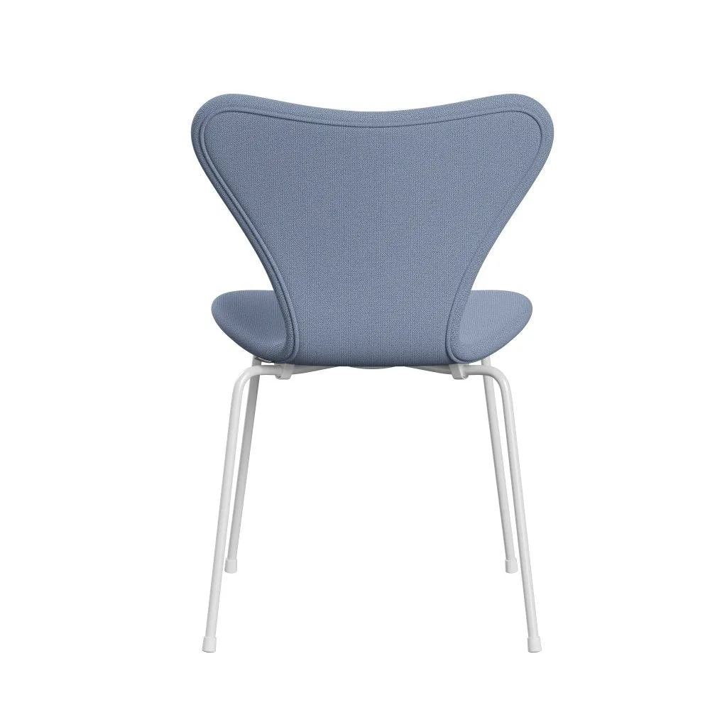 Fritz Hansen Series 7™ Chair Full Upholstery, White/Capture Light Blue (Cp4902)