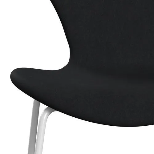 Fritz Hansen Series 7™ Chair Full Upholstery, White/Comfort Black/Grey