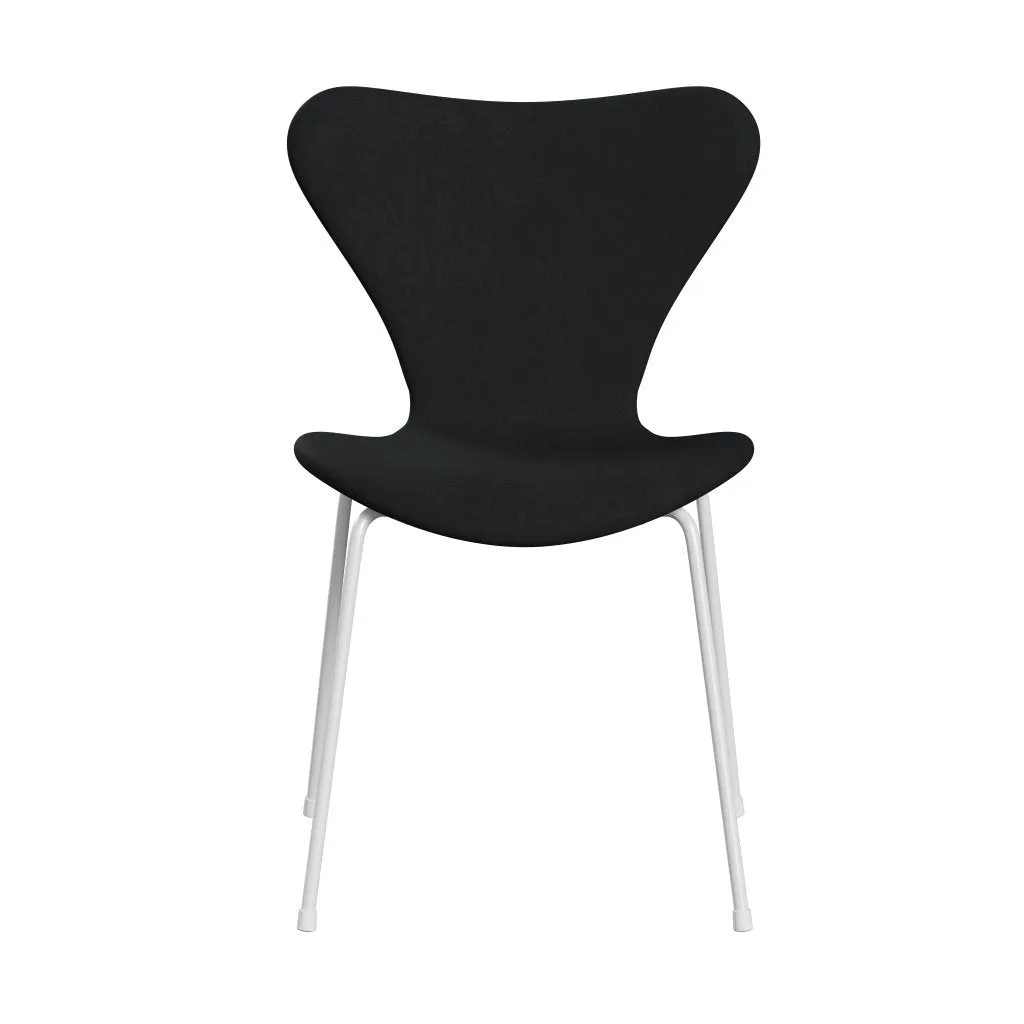 Fritz Hansen Series 7™ Chair Full Upholstery, White/Comfort Black/Grey