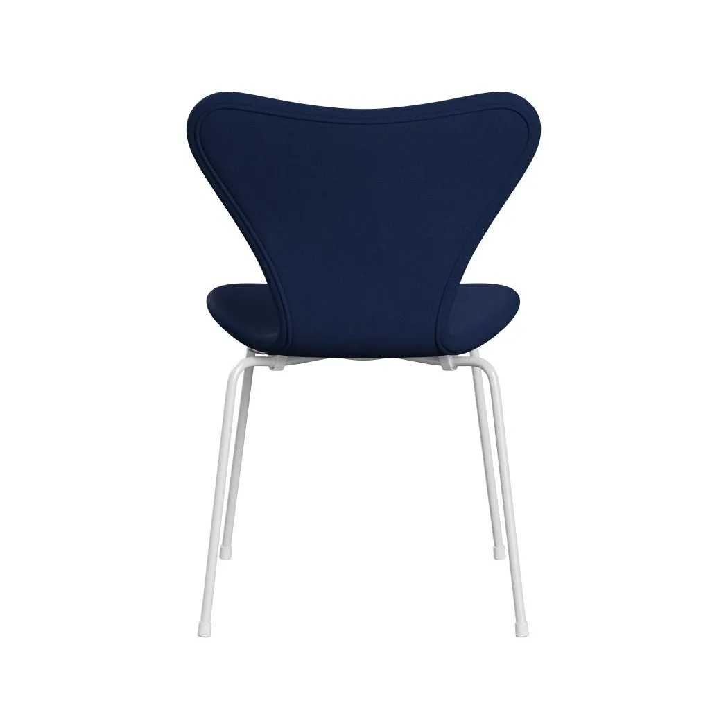 Fritz Hansen Series 7™ Chair Full Upholstery, White/Comfort Dusty Blue