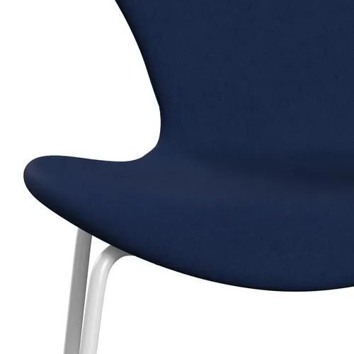 Fritz Hansen Series 7™ Chair Full Upholstery, White/Comfort Dusty Blue