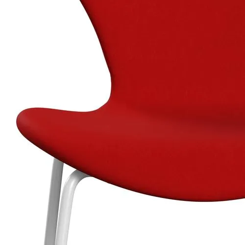 Fritz Hansen Series 7™ Chair Full Upholstery, White/Comfort Red (C64003)