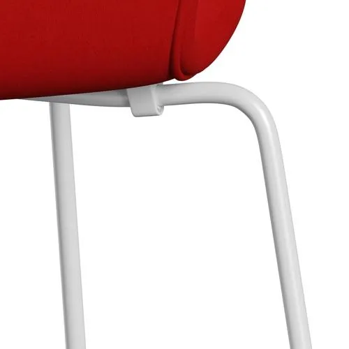Fritz Hansen Series 7™ Chair Full Upholstery, White/Comfort Red (C64003)