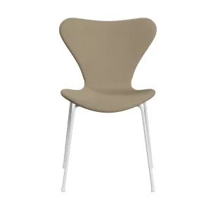 Fritz Hansen Series 7™ Chair Full Upholstery, White/Diablo Hessian