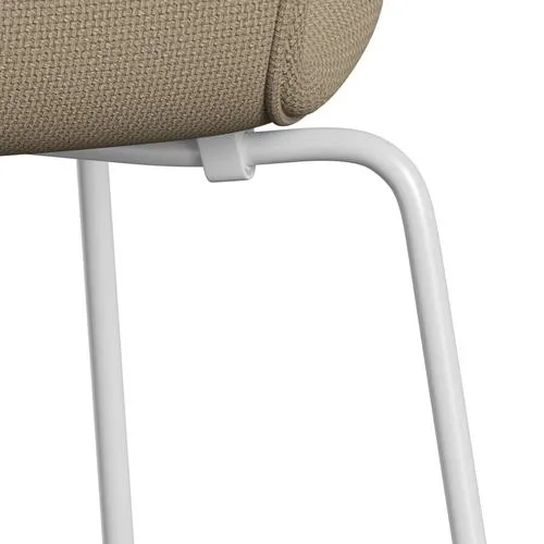 Fritz Hansen Series 7™ Chair Full Upholstery, White/Diablo Hessian