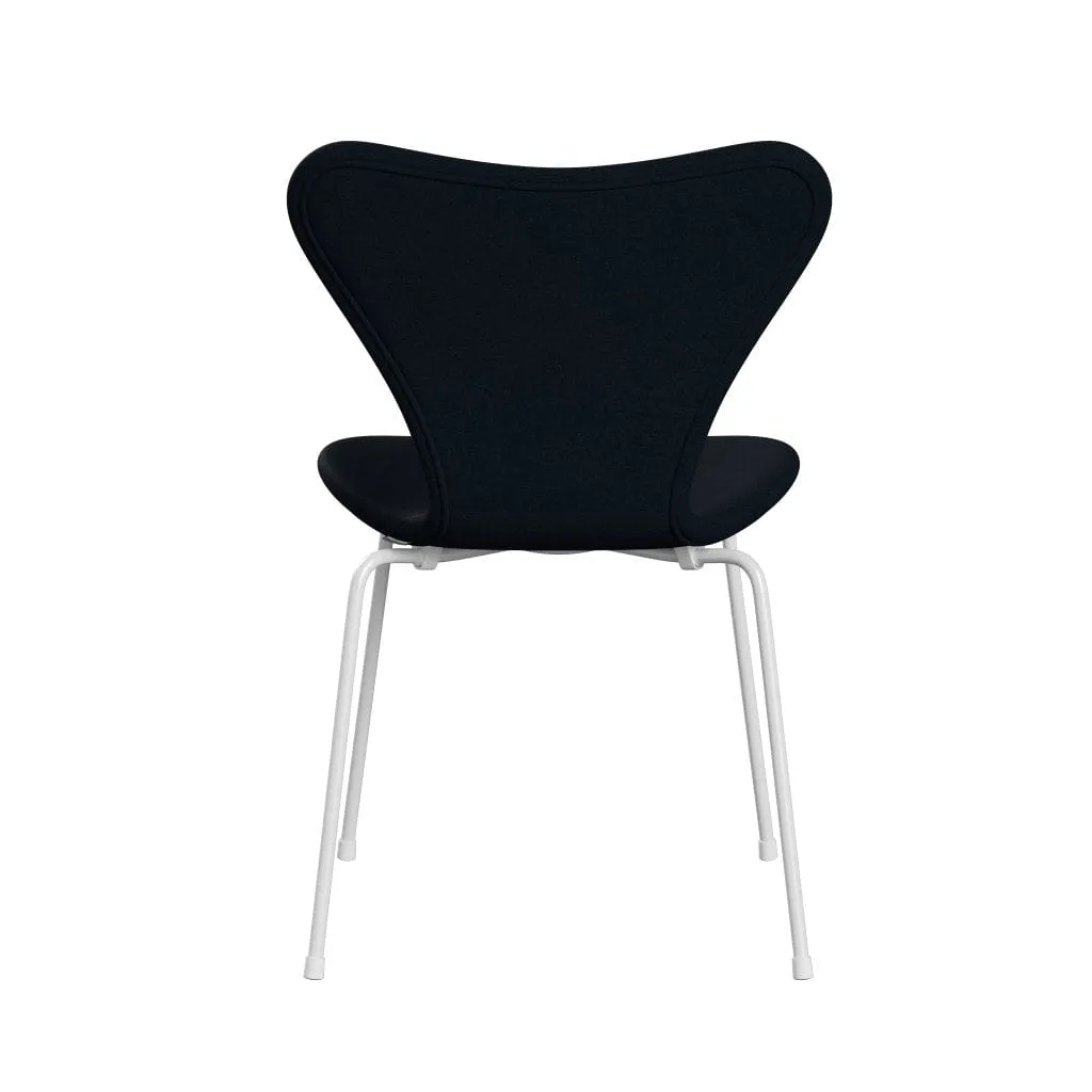Fritz Hansen Series 7™ Chair Full Upholstery, White/Divina Dark Blue