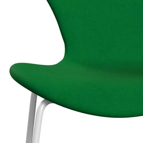 Fritz Hansen Series 7™ Chair Full Upholstery, White/Divina Grass Green