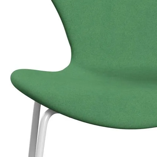 Fritz Hansen Series 7™ Chair Full Upholstery, White/Divina Green