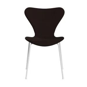 Fritz Hansen Series 7™ Chair Full Upholstery, White/Divina Warm Brown