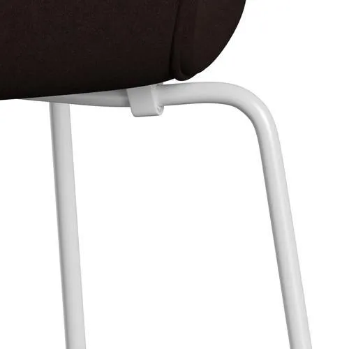 Fritz Hansen Series 7™ Chair Full Upholstery, White/Divina Warm Brown