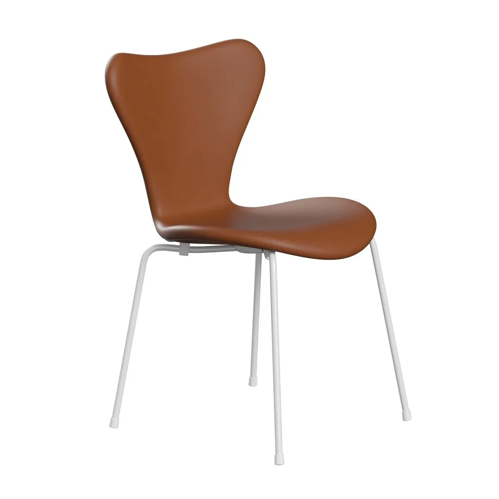 Fritz Hansen Series 7™ Chair Full Upholstery, White/Essential Walnut