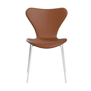 Fritz Hansen Series 7™ Chair Full Upholstery, White/Essential Walnut