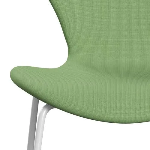 Fritz Hansen Series 7™ Chair Full Upholstery, White/Fame Light Green