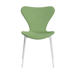 Fritz Hansen Series 7™ Chair Full Upholstery, White/Fame Light Green