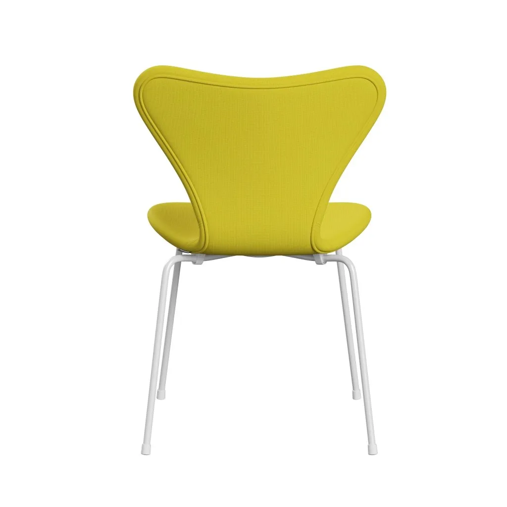 Fritz Hansen Series 7™ Chair Full Upholstery, White/Fame Yellow