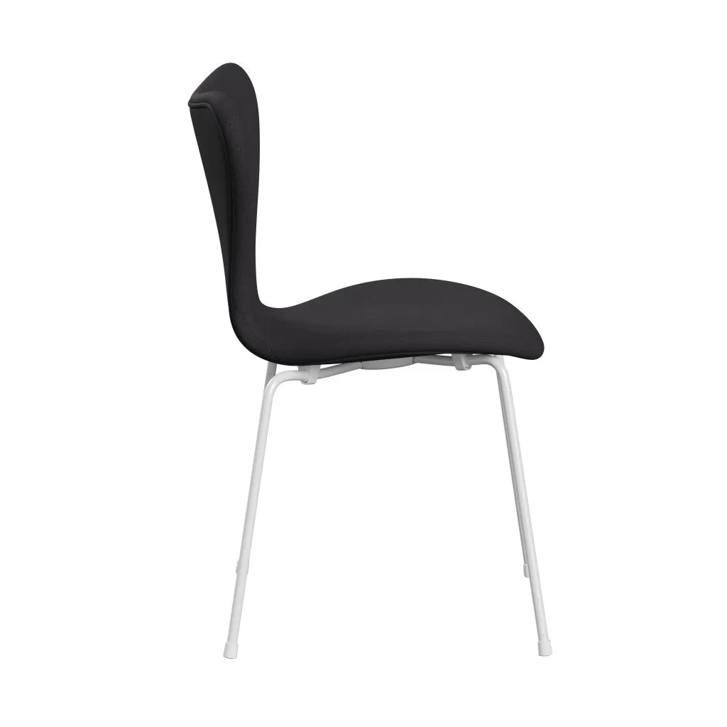Fritz Hansen Series 7™ Chair Full Upholstery, White/Fiord Black