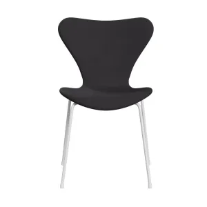 Fritz Hansen Series 7™ Chair Full Upholstery, White/Fiord Black