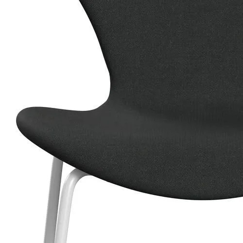 Fritz Hansen Series 7™ Chair Full Upholstery, White/Fiord Charcoal Grey