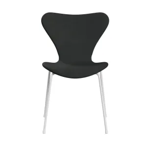 Fritz Hansen Series 7™ Chair Full Upholstery, White/Fiord Charcoal Grey