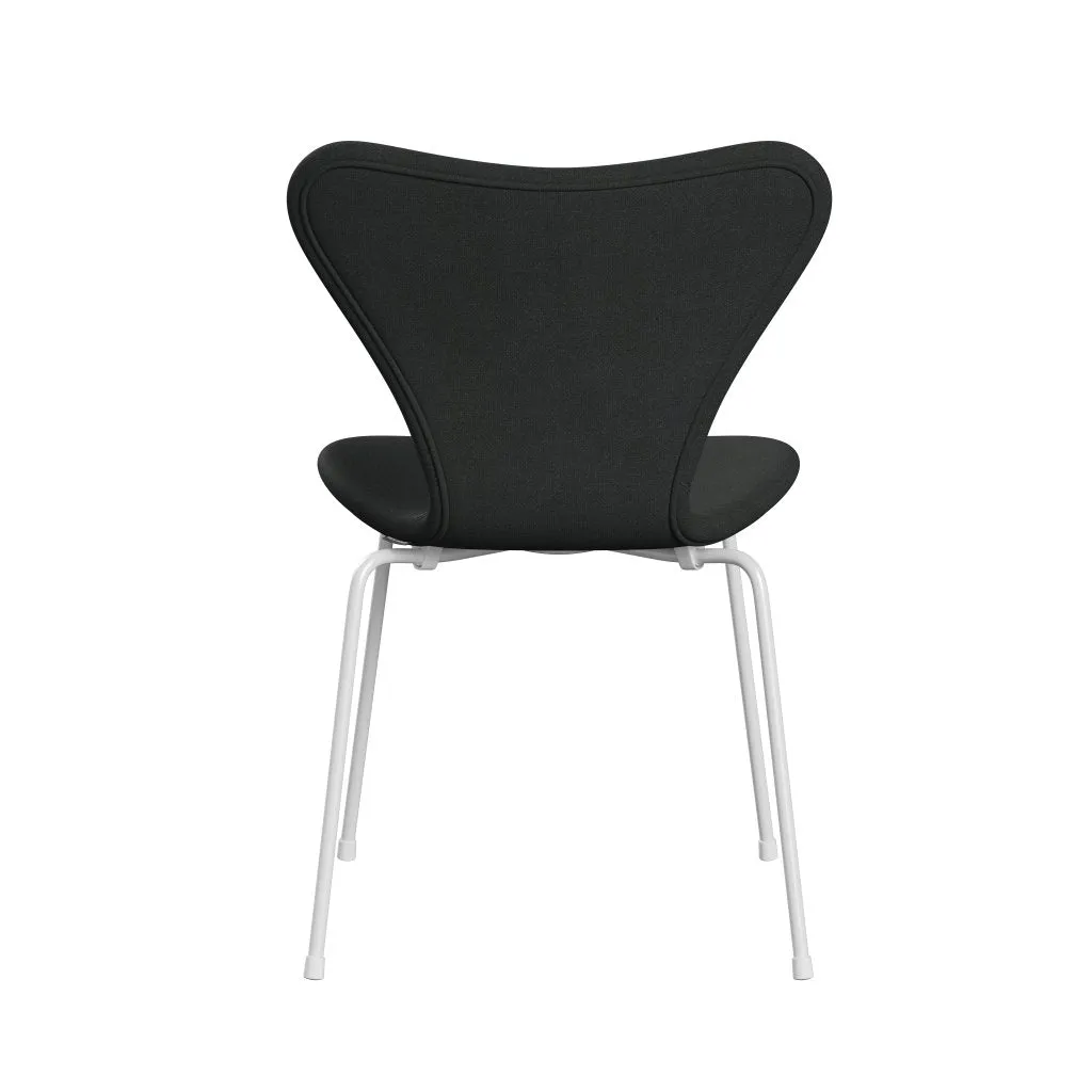 Fritz Hansen Series 7™ Chair Full Upholstery, White/Fiord Charcoal Grey