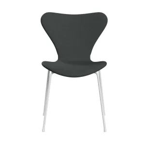 Fritz Hansen Series 7™ Chair Full Upholstery, White/Fiord Medium Grey/Dark Grey