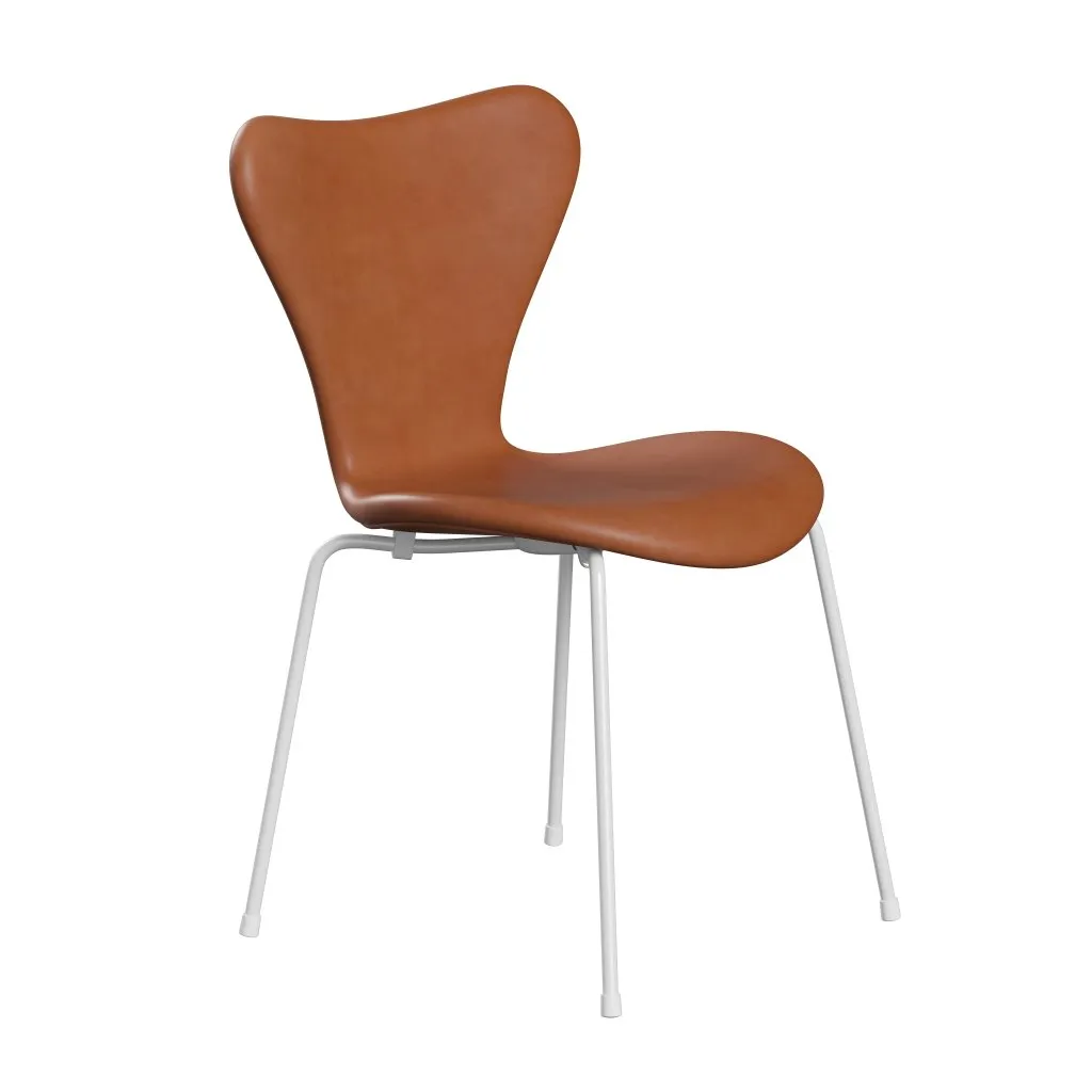 Fritz Hansen Series 7™ Chair Full Upholstery, White/Grace Walnut