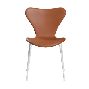 Fritz Hansen Series 7™ Chair Full Upholstery, White/Grace Walnut