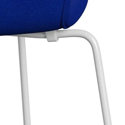 Fritz Hansen Series 7™ Chair Full Upholstery, White/Hallingdal Blue