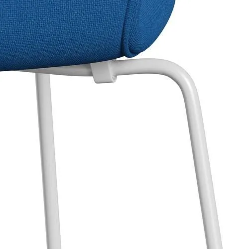 Fritz Hansen Series 7™ Chair Full Upholstery, White/Hallingdal Light Blue