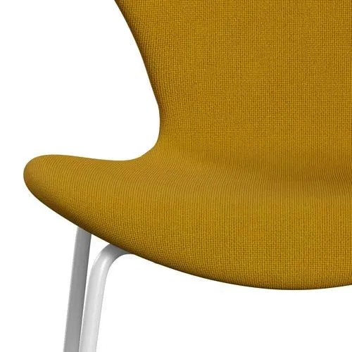 Fritz Hansen Series 7™ Chair Full Upholstery, White/Hallingdal Mustard