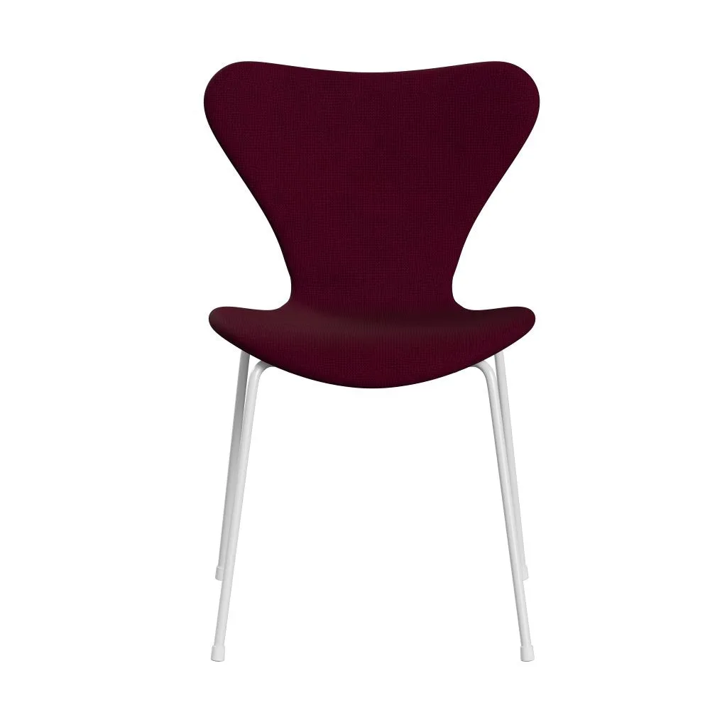 Fritz Hansen Series 7™ Chair Full Upholstery, White/Hallingdal Pink Dark