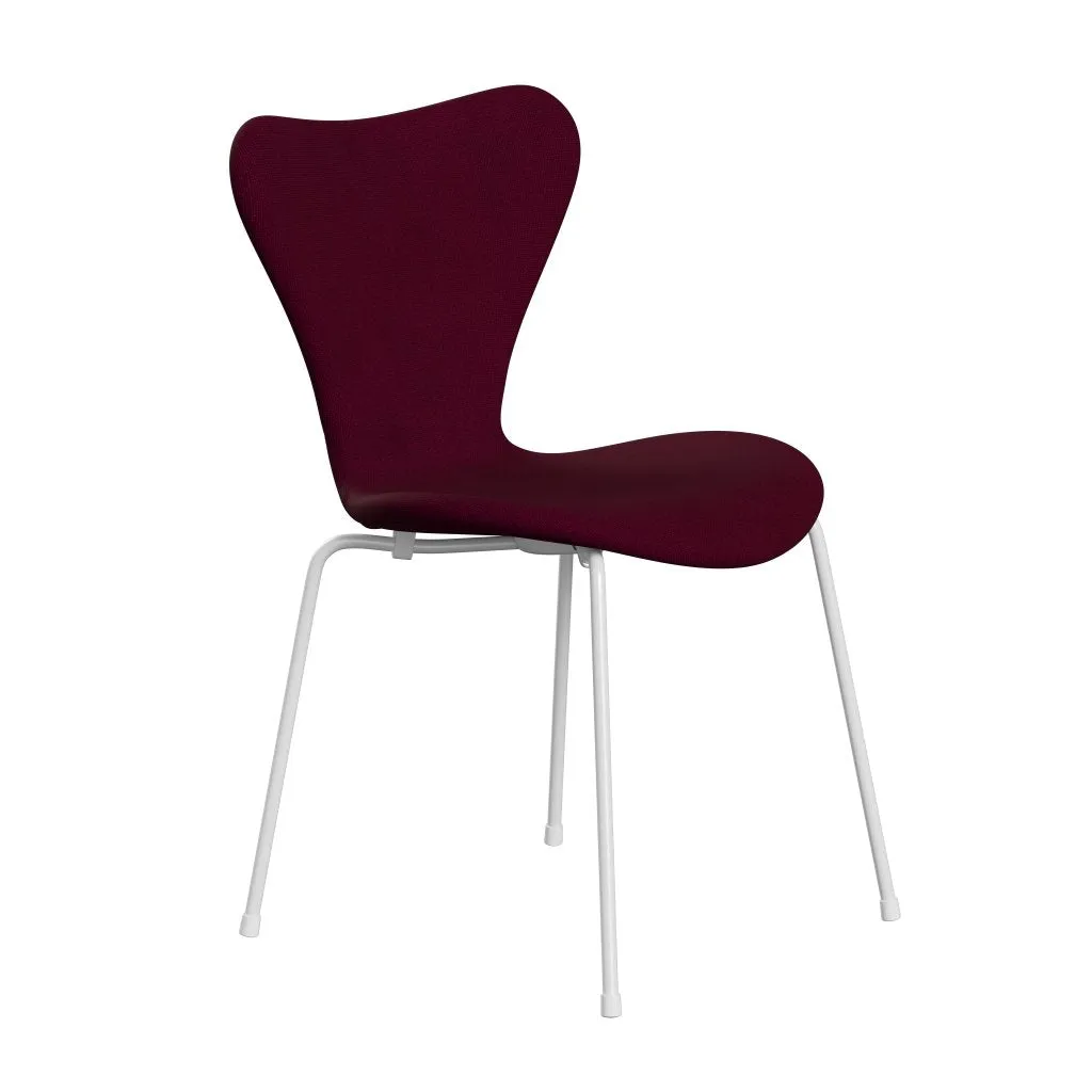 Fritz Hansen Series 7™ Chair Full Upholstery, White/Hallingdal Pink Dark