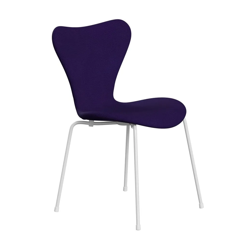 Fritz Hansen Series 7™ Chair Full Upholstery, White/Hallingdal Violet