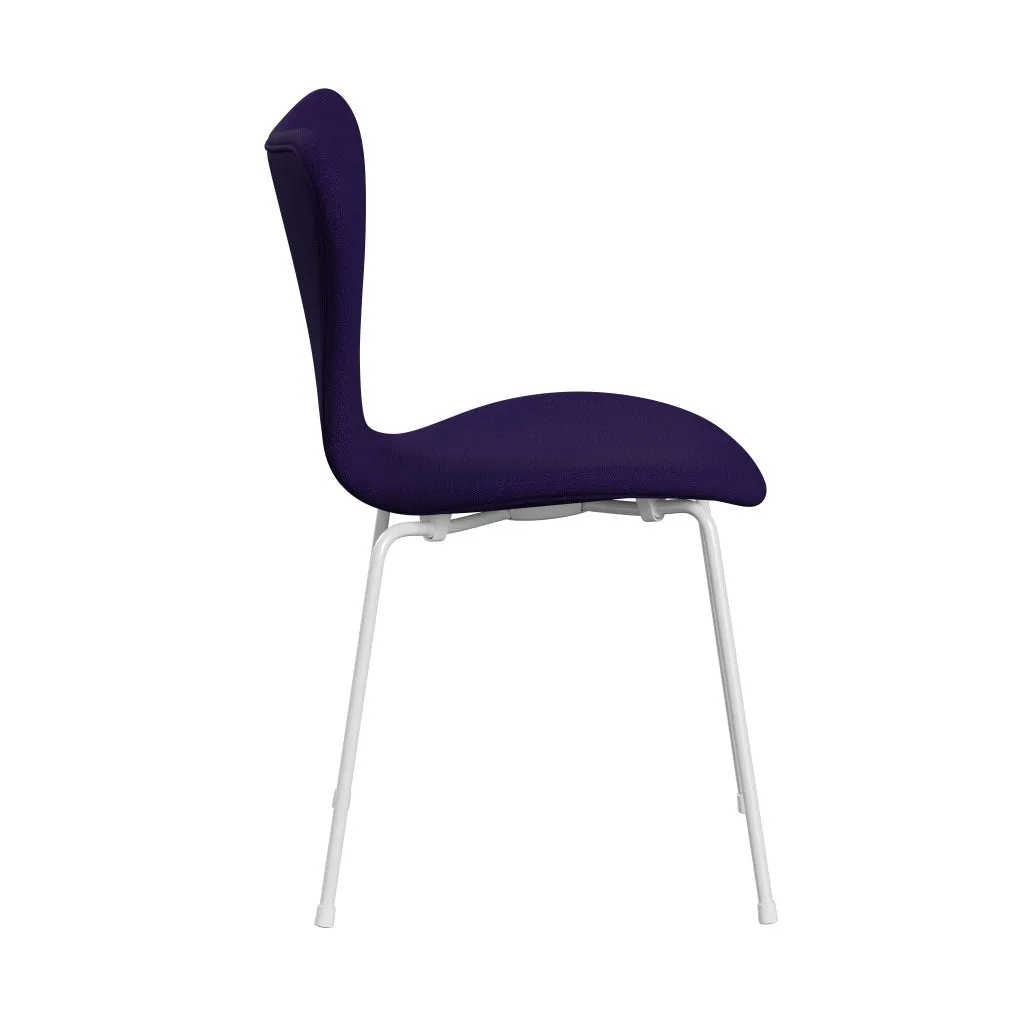 Fritz Hansen Series 7™ Chair Full Upholstery, White/Hallingdal Violet