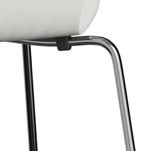 Fritz Hansen Series 7™ Chair Unupholstered, Chrome/Dyed Ash White