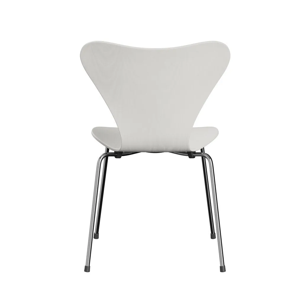 Fritz Hansen Series 7™ Chair Unupholstered, Chrome/Dyed Ash White